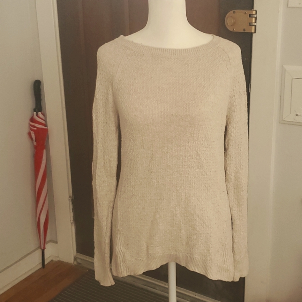 Loft light beige lightweight sweater